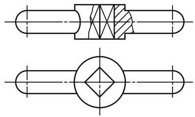 圖1-33鈑金加工件-不對(duì)稱(chēng)機(jī)件